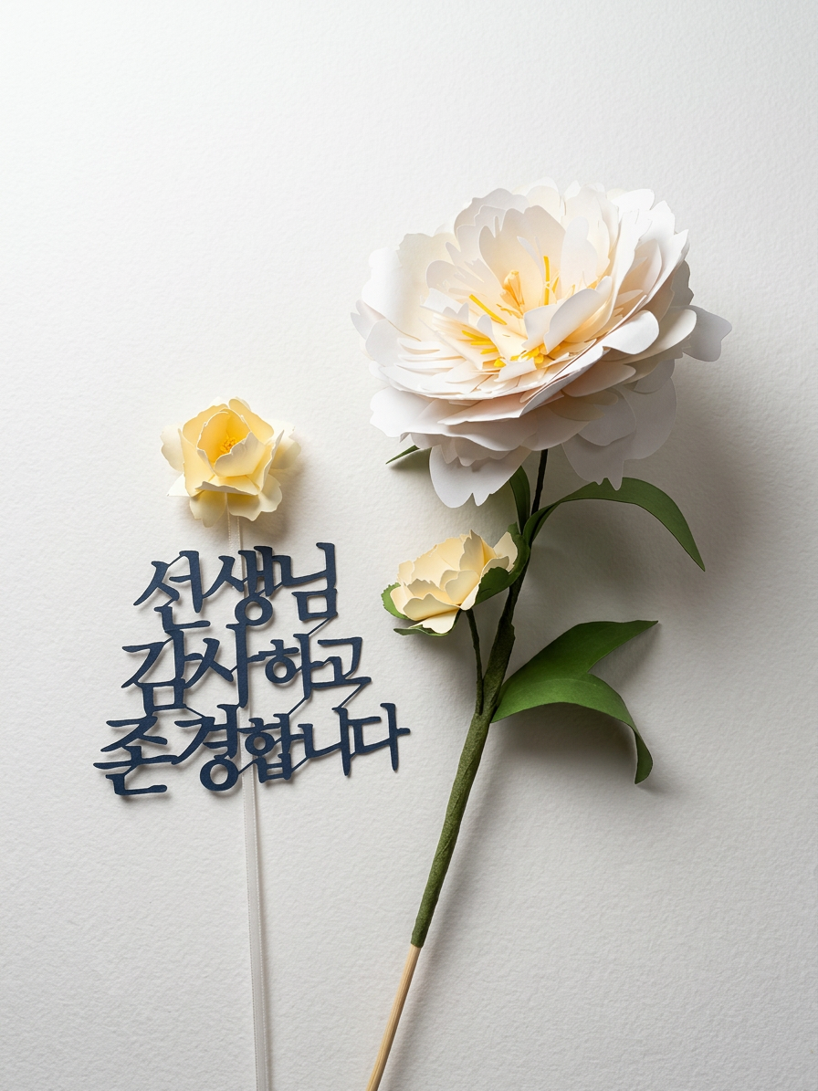[Premium Edition] Artisan 16-Layer Classic Peony Cake Topper (Antique Cream)