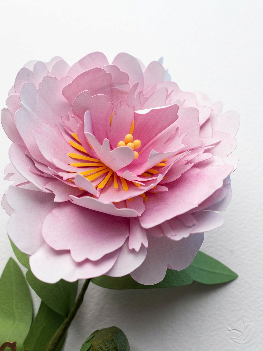 [Premium Edition] Artisan 16-Layer Classic Peony Cake Topper (Classic Pink)
