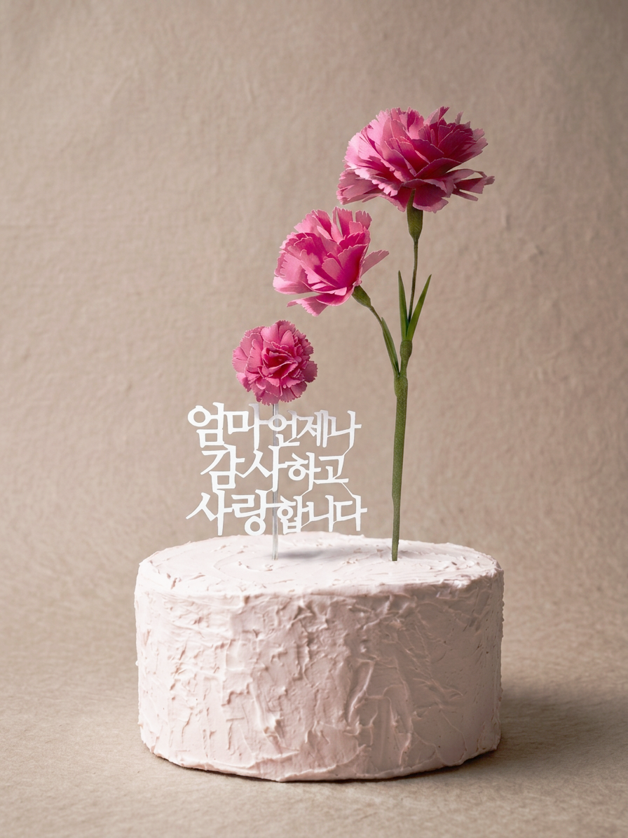 Handmade Everlasting Paper Carnation with Topper