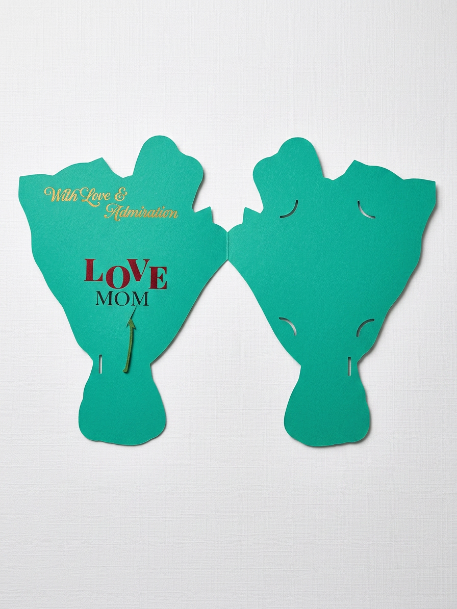 Everlasting Paper Carnation Gift Card Holder