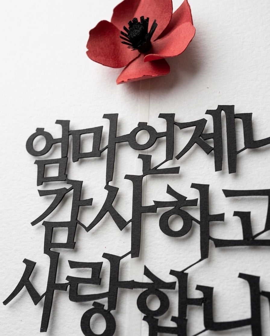 [Premium Edition] Luxury Anemone Paper Flower Set - "Always Grateful" Mother's Day Special