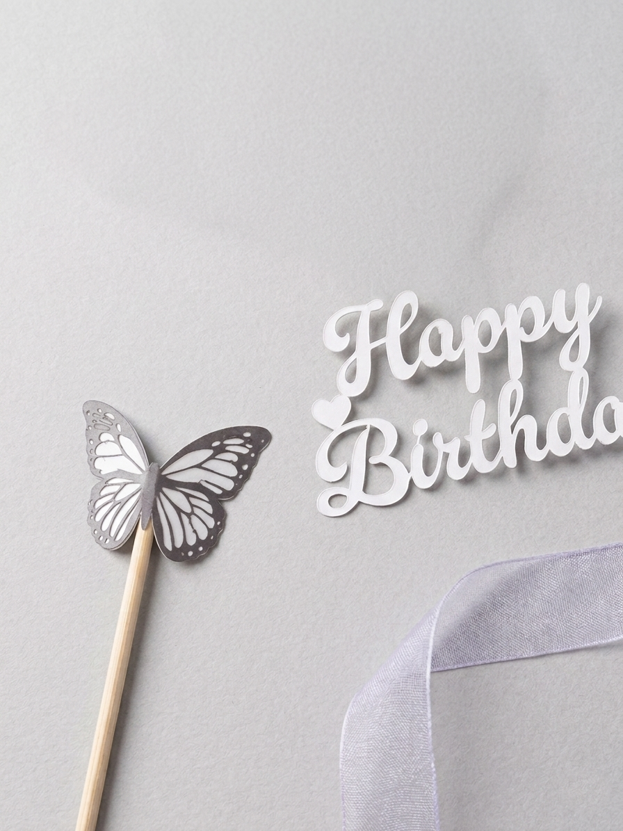 Handcrafted Lily of the Valley 3D Paper Flower Cake Topper
