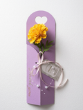 Handcrafted Marigold Paper Flower Gift Card Holder