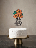 Vibrant 3D Layered Paper Cake Topper - Custom Korean Milestone Birthday (Chilsun 70th, Hwangap 60th, Palsun 80th, 90th & Any Celebration)